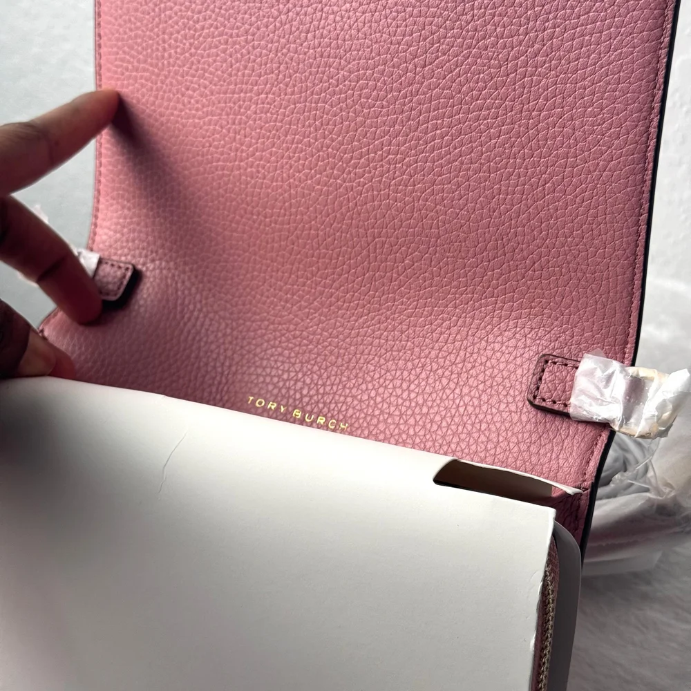Tory Burch Pink Leather Crossbody Bag - Picture 9 of 12